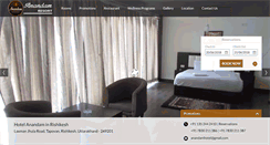 Desktop Screenshot of hotelanandam.com